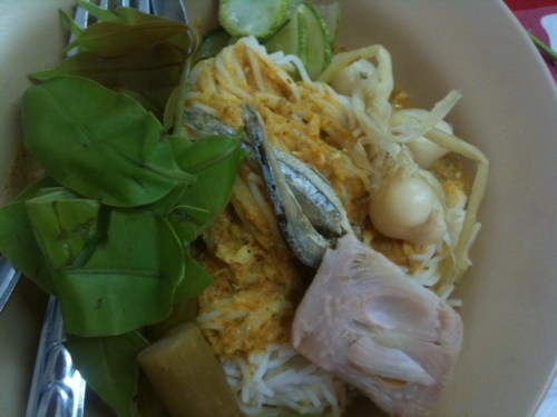 My choice (at first): crab nam ya