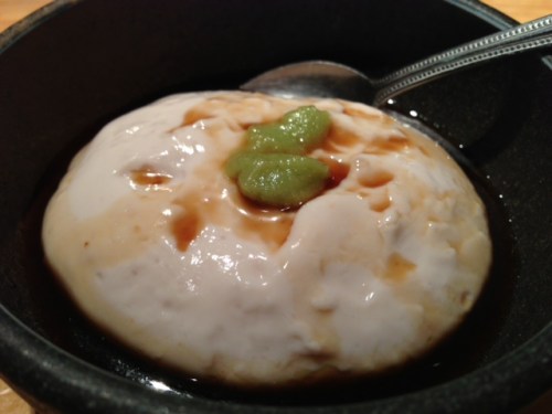 Peanut tofu at Shine of Ryukyu in Okinawa