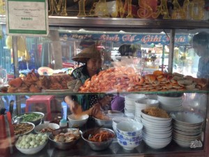 The "lunch lady" at work